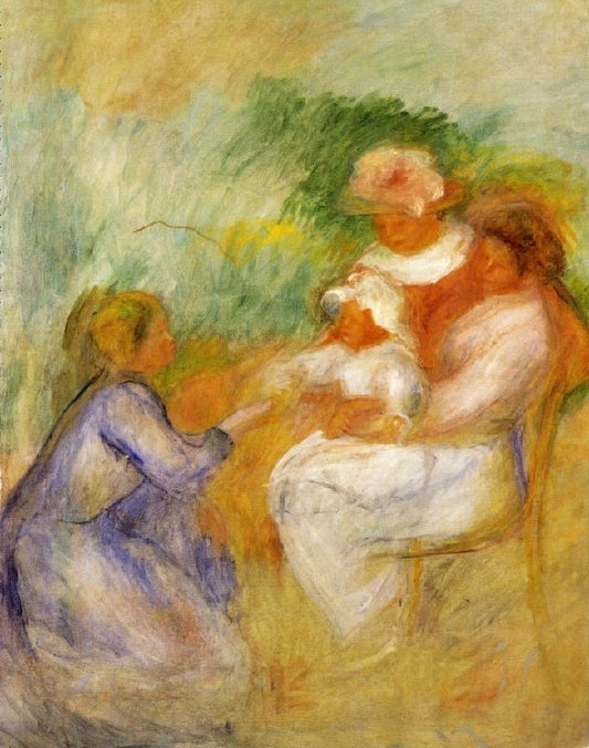 Women And Child by Pierre Auguste Renoir