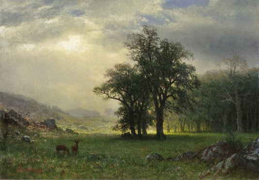 The Open Glen by Albert Bierstadt