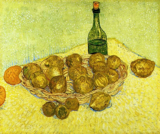 Still Life With A Bottle, Lemons And Oranges by Vincent van Gogh