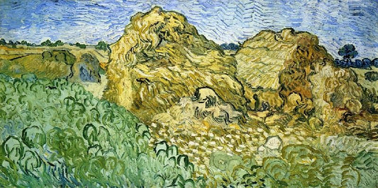 Field With Stacks Of Wheat by Vincent van Gogh