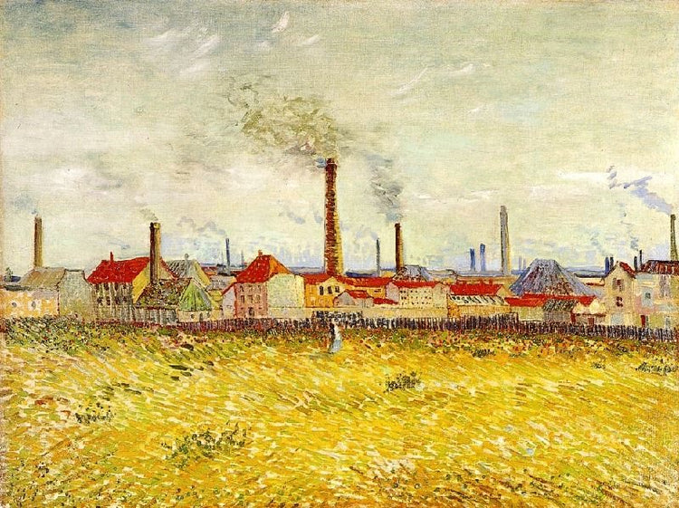 Factories At Asnieres, Seen From The Quai De Clichy by Vincent van Gogh