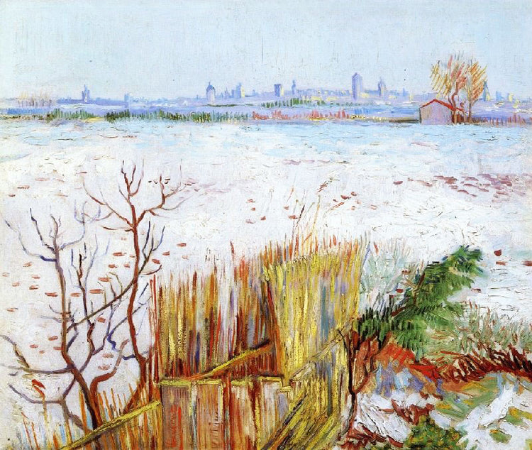 Snowy Landscape With Arles In The Background by Vincent van Gogh