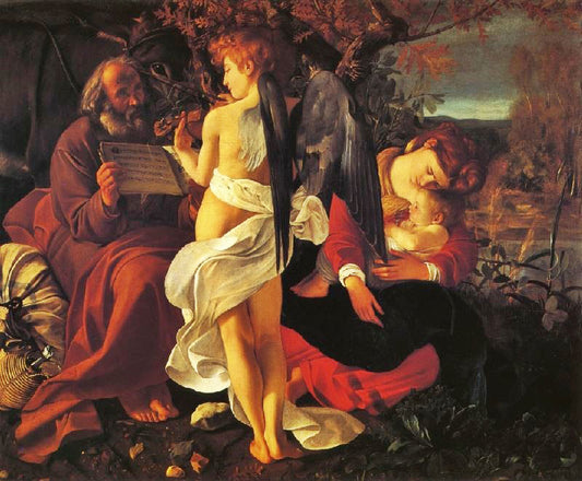 The Rest On The Flight Into Egypt by Caravaggio