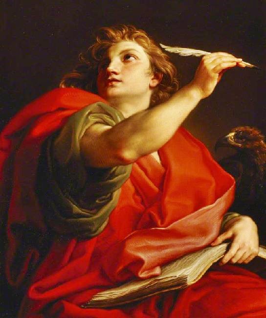 God And The Twelve Apostles - Saint John The Evangelist by Pompeo Batoni