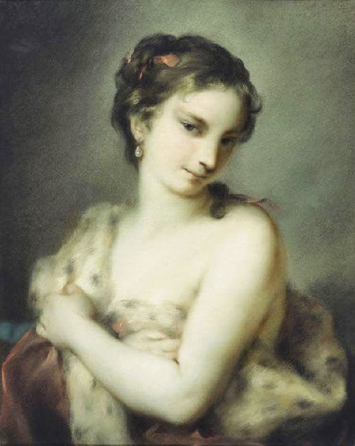 A Personification Of Winter by Rosalba Carriera
