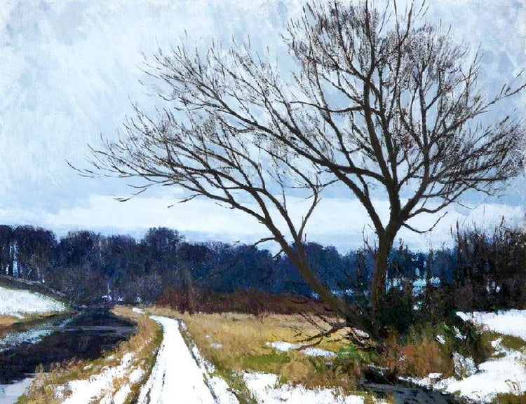 On The Lagan, Winter by Hans Iten