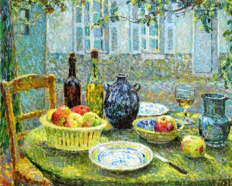 Le Table De Pierre, Gerberoy by Henri Le Sidaner