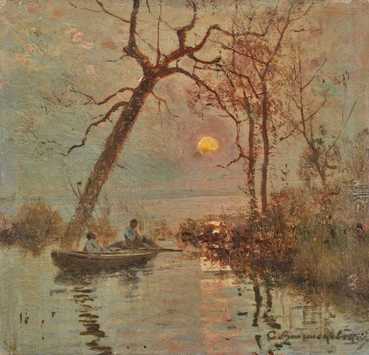 Flood On The Dnieper River by Sergei Ivanovich Vasilkovsk