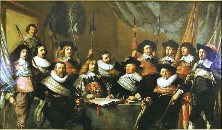Officers Of The Haalem Civic Guard Called The Cloveniers by Pieter Claesz. Soutman