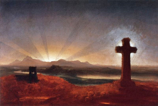 Cross At Sunset by Thomas Cole