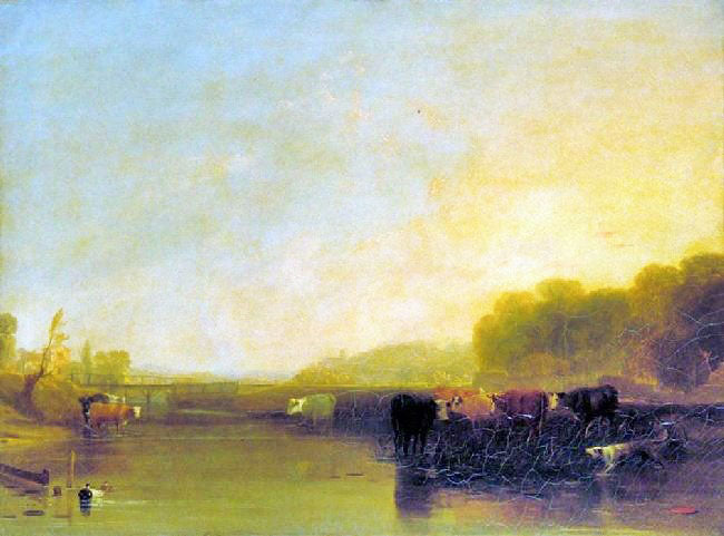 A Sunny Morning by Augustus Wall Callcott R.A.