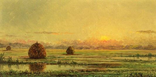 Sunset, A Sketch by Martin Johnson Heade