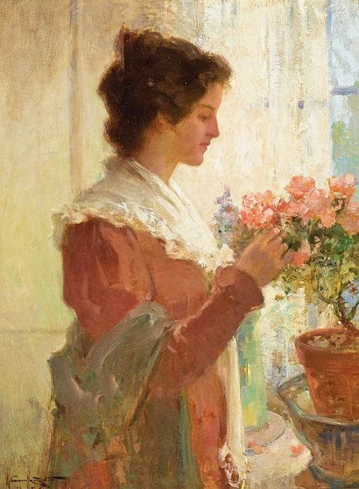 Woman By A Window by Walter Granville-Smith