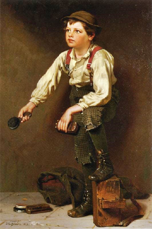 Shoe Shine Boy by John George Brown