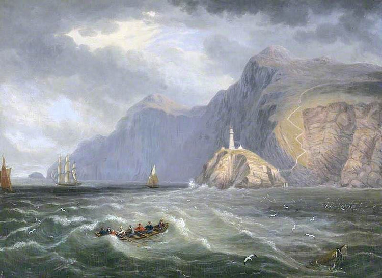 South Stack Rock, Holyhead by John Wilson Carmichael
