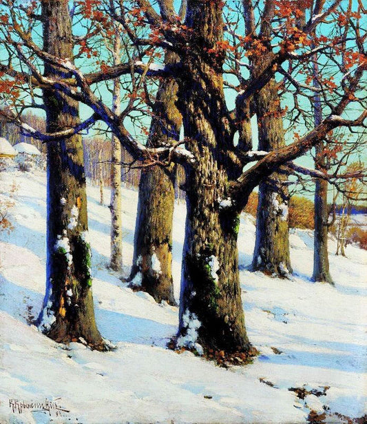 Oak Trees by Konstantin Kryzhitsk