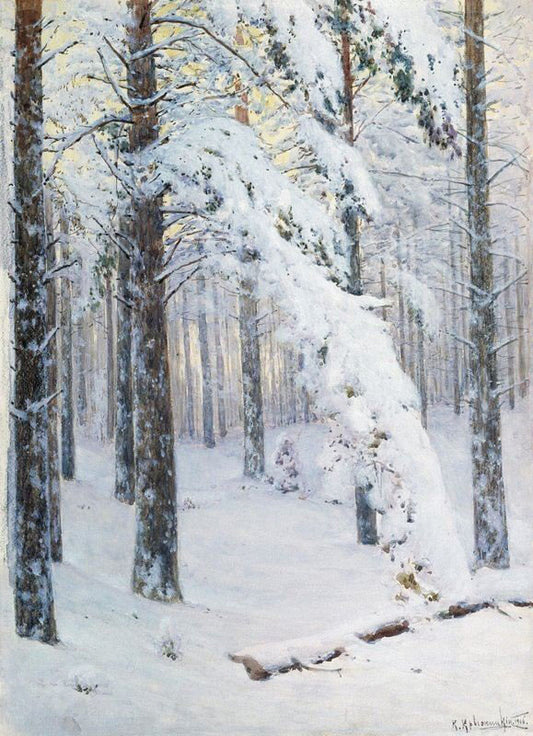 Forest In Winter by Konstantin Kryzhitsk