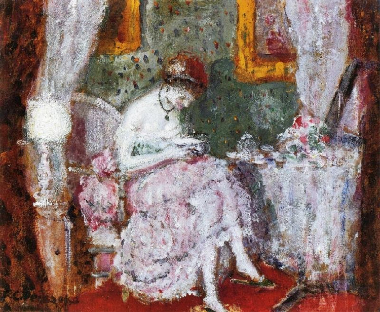 Woman At A Dressing Table by Frederick Carl Frieseke