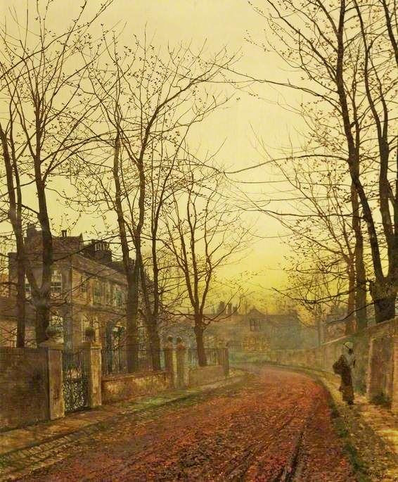 An Autumn Idyll by John Atkinson Grimshaw