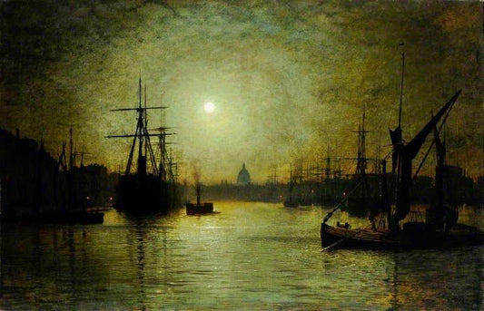 Thames Moonlight by John Atkinson Grimshaw