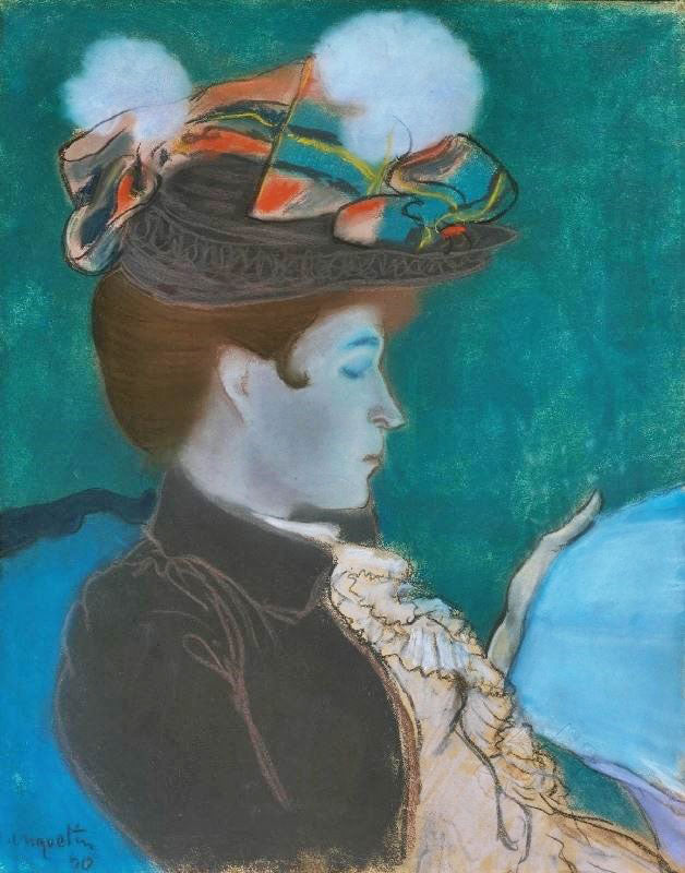 Girl Reading A Newspaper by Louis Anquetin