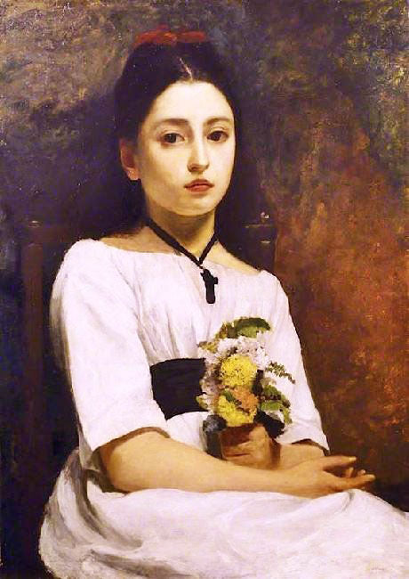Study Of A Girl In White by James Charles
