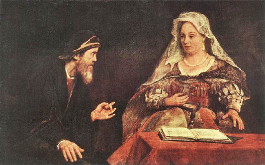 Esther And Mordecai by Aert de Gelder