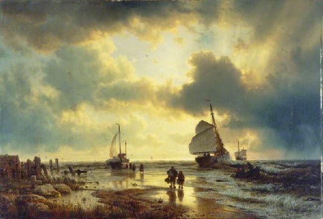The Ebb Tide by Andreas Achenbach