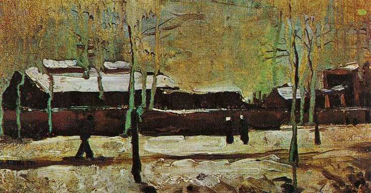 Buildings Belonging To The Old Station At Eindhoven by Vincent van Gogh