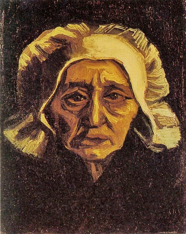 Head Of A Peasant Woman by Vincent van Gogh