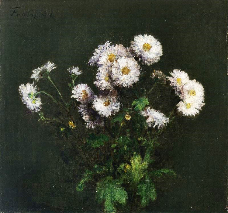 Bouquet Of White Chrysanthemums by Henri Fantin-Latour