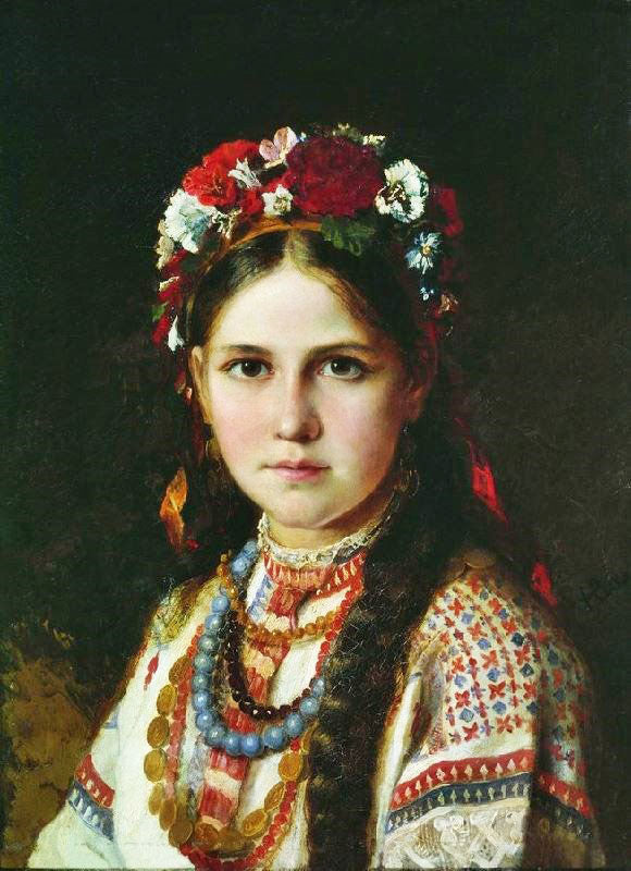 A Ukrainian Girl by Nikolai Rachkov