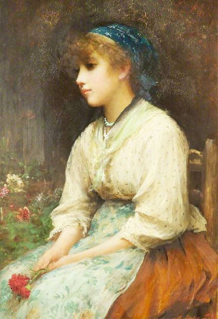 A Venetian Flower Girl by Sir Luke Fildes