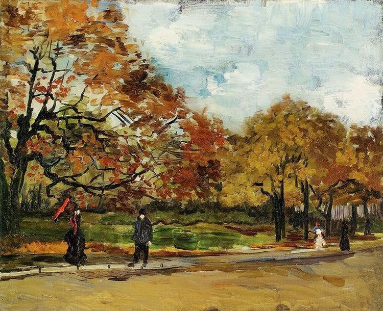 View Of A Park In Paris by Vincent van Gogh
