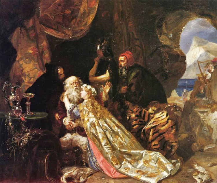 King Lear And Cordelia by Edward Matthew Ward
