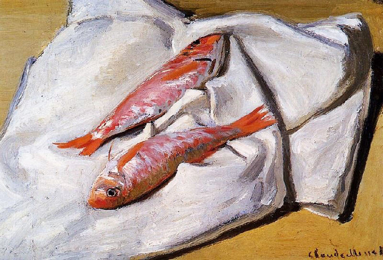 Still Life: Red Mullets by Claude Oscar Monet