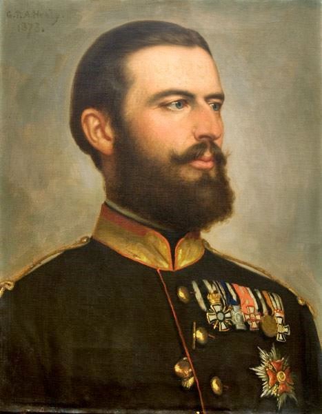 Portrait Of Carol I Of Romania by George Peter Alexander Heal