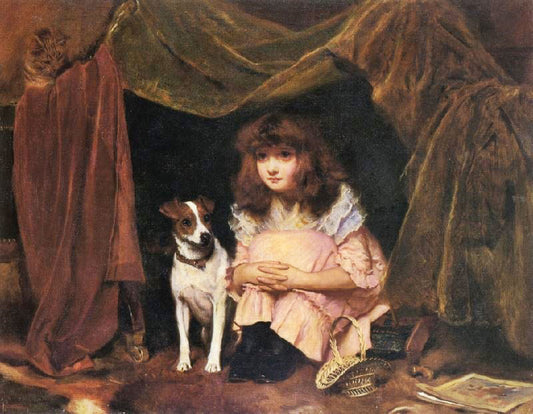 The Hiding Place by Charles Burton Barber