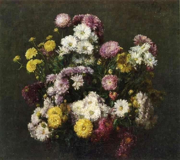 Flowers, Chrysanthemums by Henri Fantin-Latour
