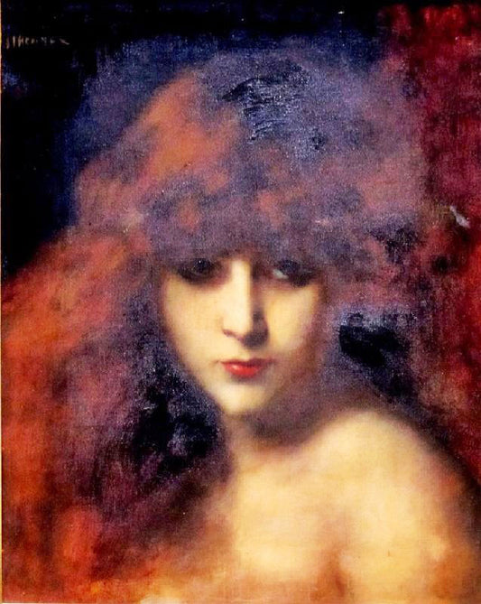 Head Of A Woman by Jean-Jacques Henner