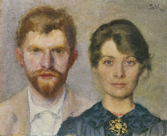 Portrait Of A Married Couple by Peder Severin Kroyer