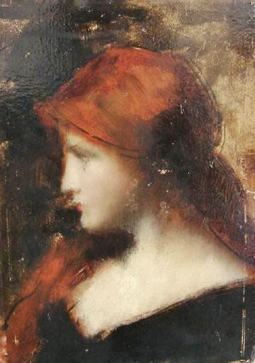 Girl In Profile by Jean-Jacques Henner