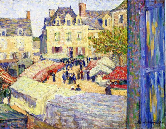 Market Place by Henri Lebasque