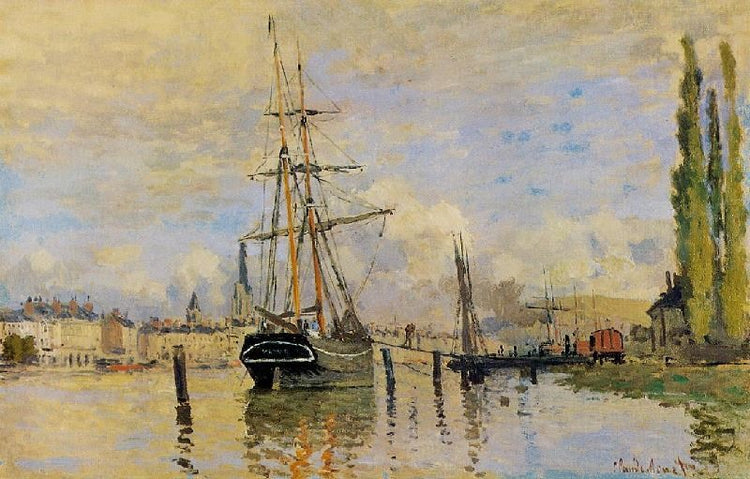 The Seine At Rouen, 1872 by Claude Oscar Monet