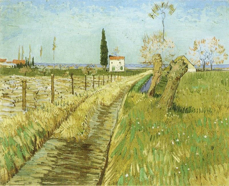 Landscape With Path And Pollard Trees by Vincent van Gogh