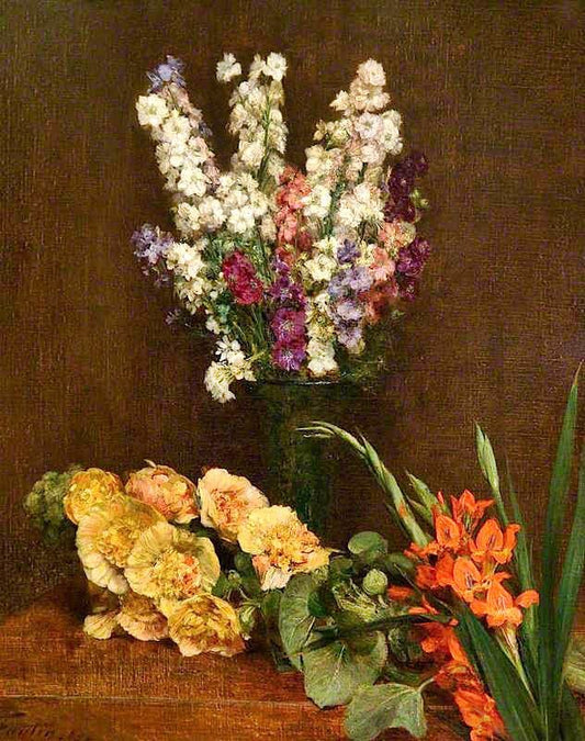 Flowerpiece by Henri Fantin-Latour