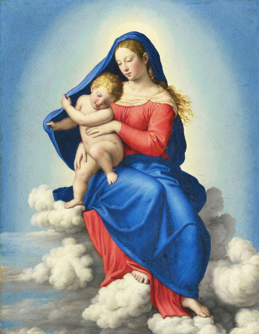 The Virgin And Child In Glory by Giovanni Salvi da Sassoferrato