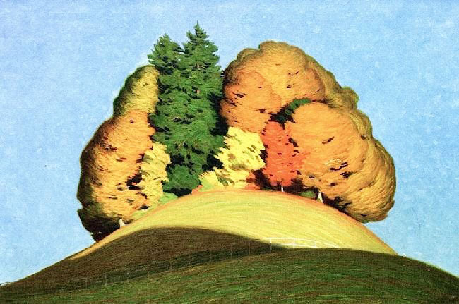 Hill In Autumn by Hans Emmenegger