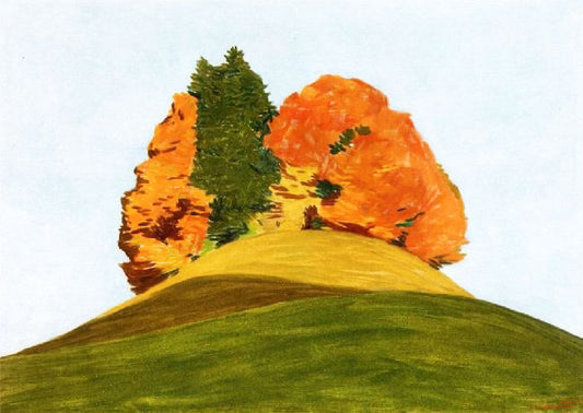 Hill In Autumn (First Version) by Hans Emmenegger