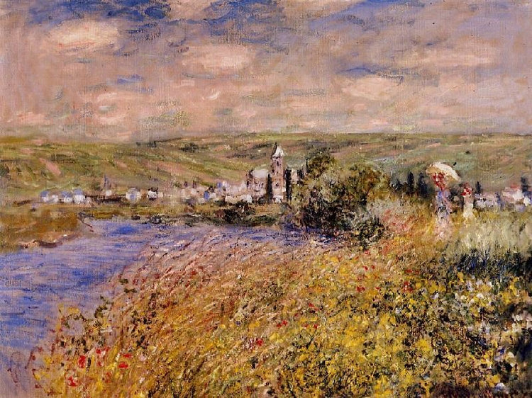 Vetheuil Seen From Ile Saint Martin by Claude Oscar Monet